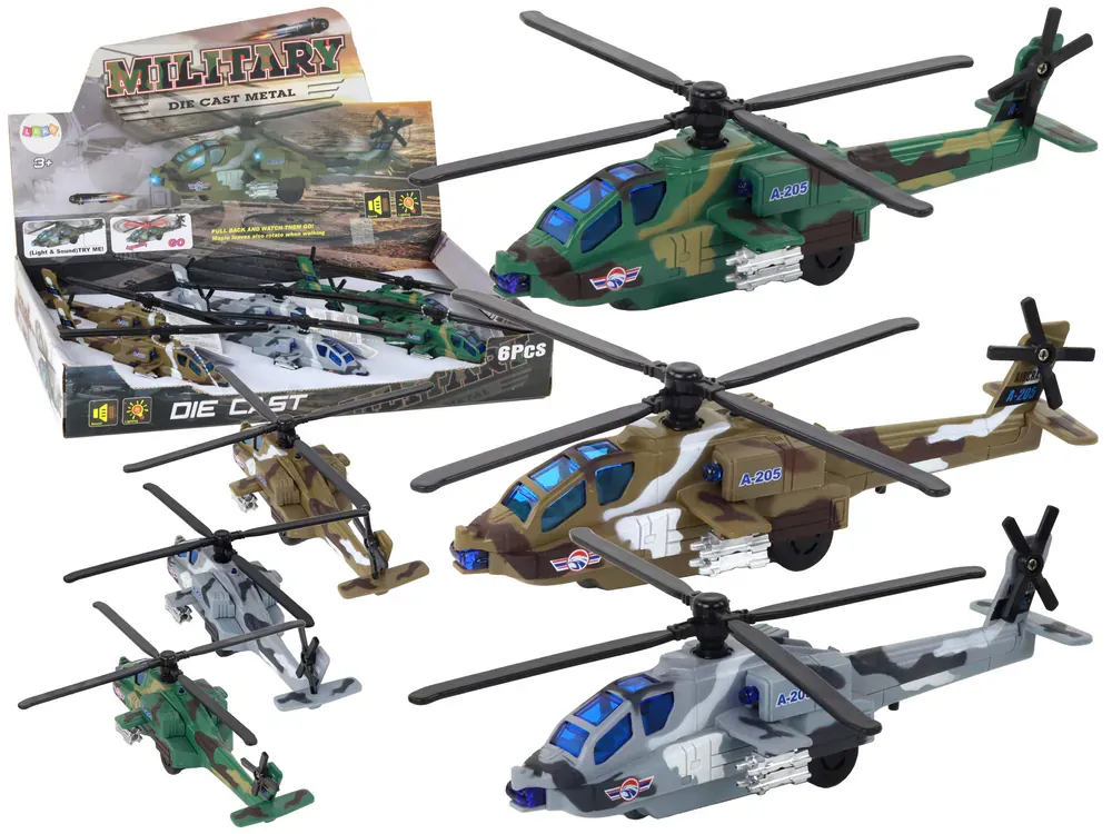 set aluminijskih vojnih helikoptera - slika 1