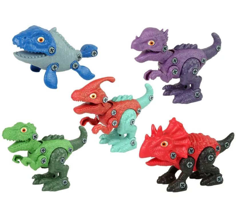 veliki set 5 dinosaura za rastavljanje s dodacima - slika 3