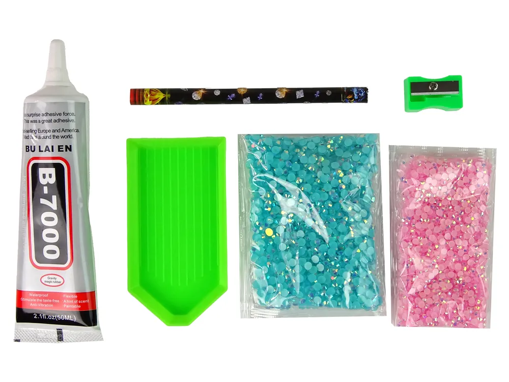 diy ukrašavanje jednoroga dijamantima plavi - slika 4