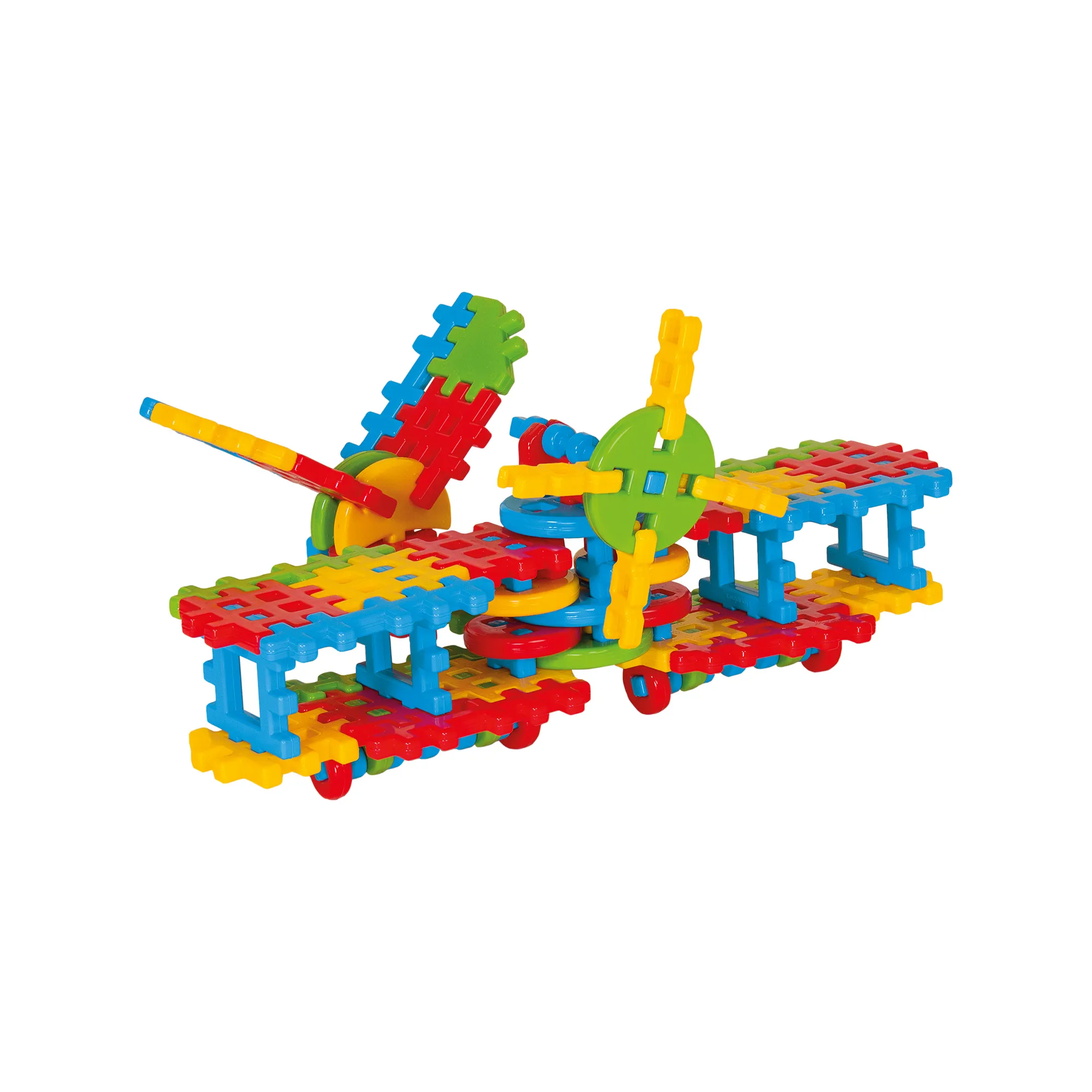 marioinex set waffle kockica avion 70kom. - slika 4