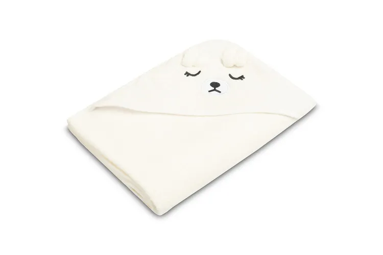 bathfriends ručnik za djecu 100x100 medo bijeli - slika 3