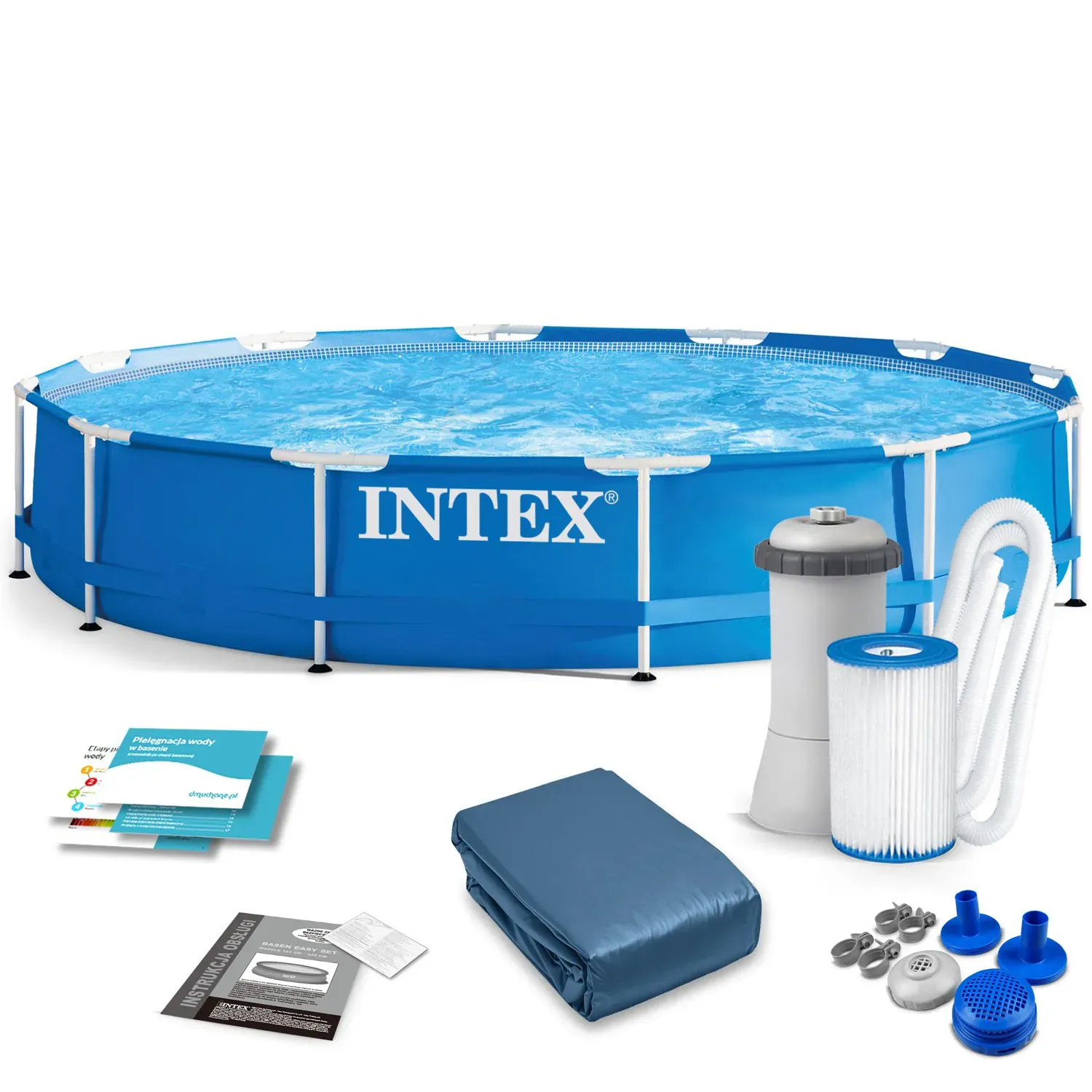 okvirni vrtni bazen 366 x 76 cm 10u1 intex - slika 2