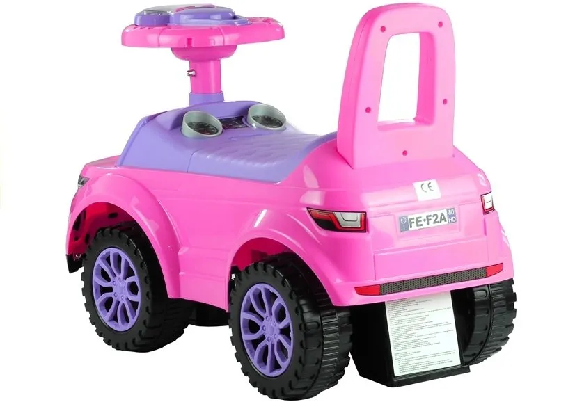 dječja guralica auto 613w rozi - slika 4