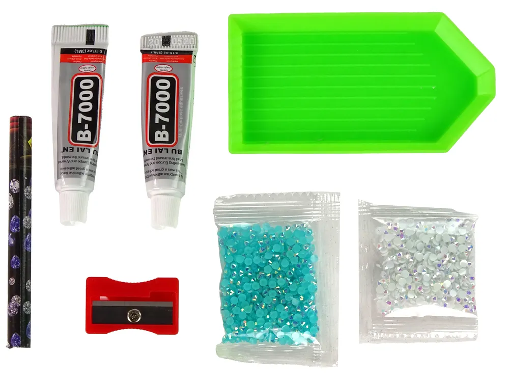 diy set za izradu privjesaka plavi jelen - slika 3