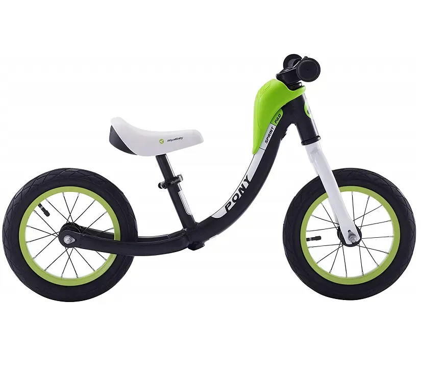 Royal Baby Dječji bicikl bez pedala Pony crni - aluminij - Pribislavec