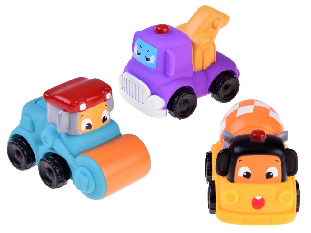set šarenih autića 3kom - ljubičasti, žuti, plavi - slika 3
