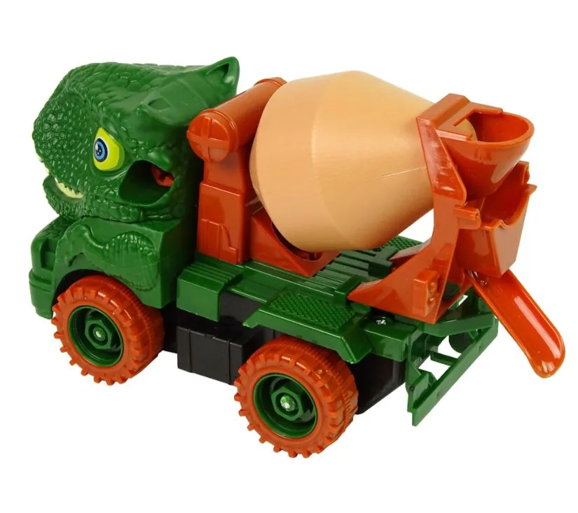 dinosaur kamion za beton zeleni s dodacima - slika 4