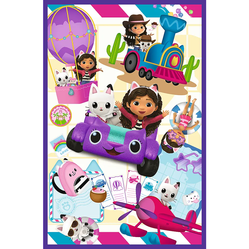 puzzle 3x80 - šareni dani gabby trefl - slika 4
