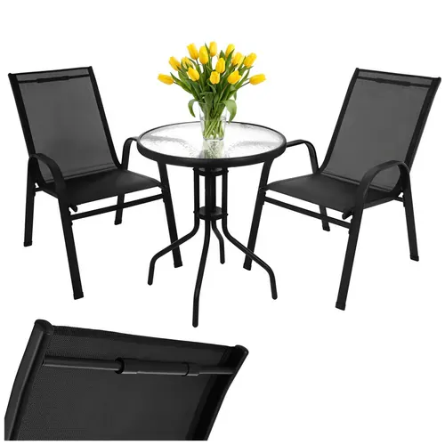 gardlov set balkonskog namještaja - stol + 2 gardlov stolice - slika 3