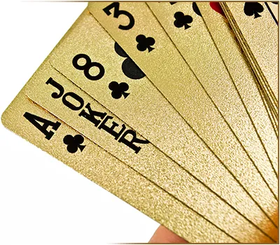 ekskluzivni zlatni špil karata za poker u kutiji - slika 4