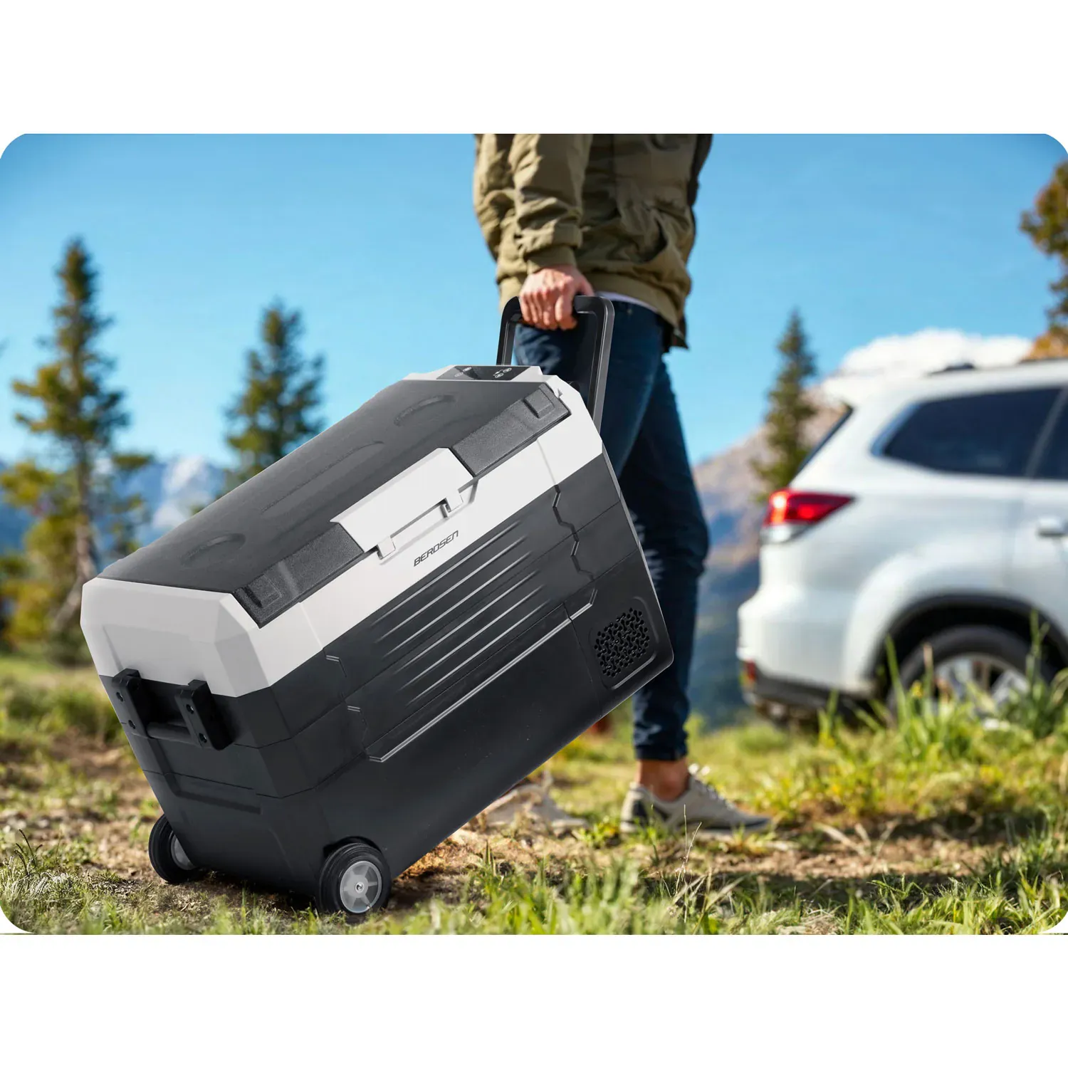 icemax 400 berdsen kompresorski putni hladnjak od 40 litara - crno-sivi - slika 4