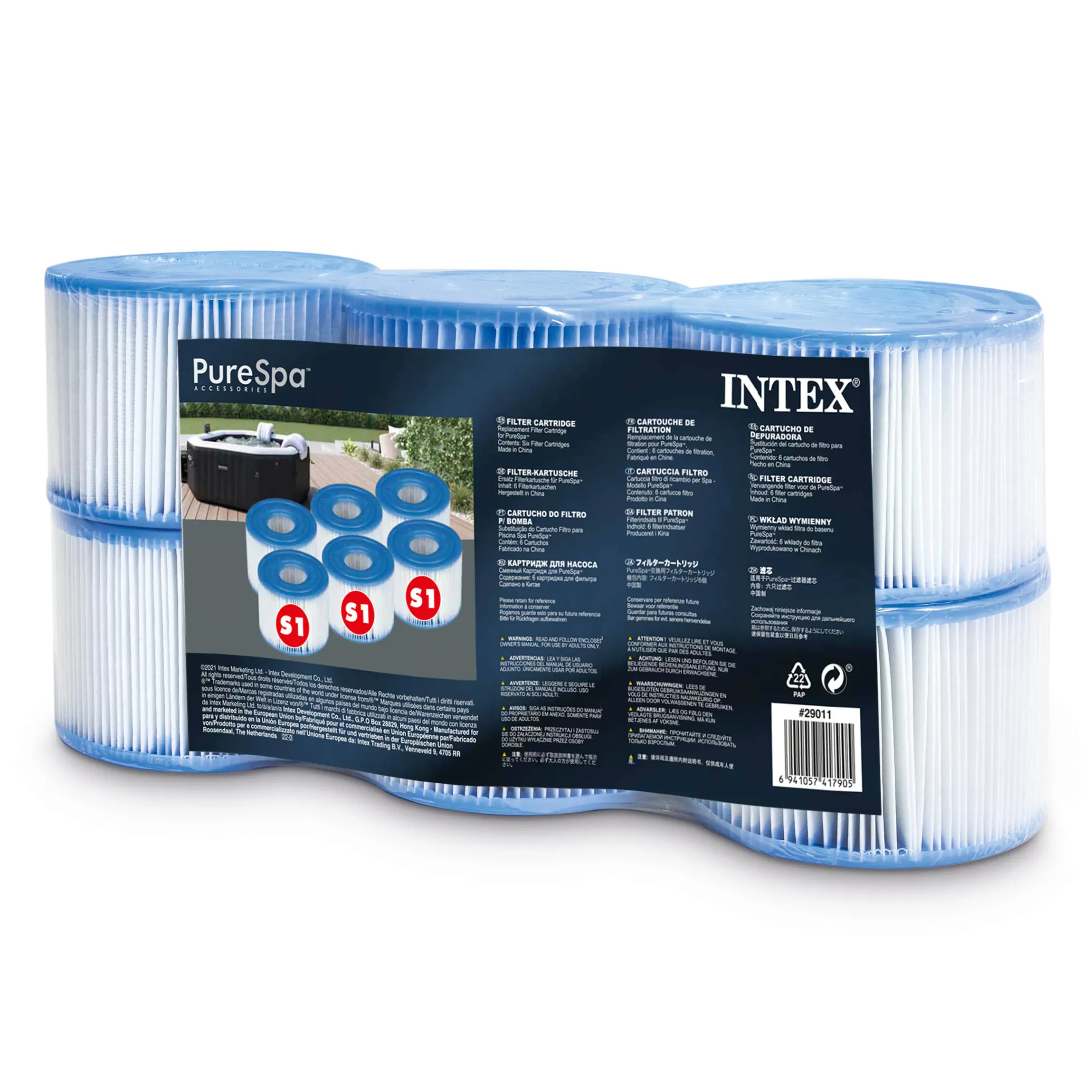 intex 29011 set filtera s1 – 6 komada za pure spa - slika 2