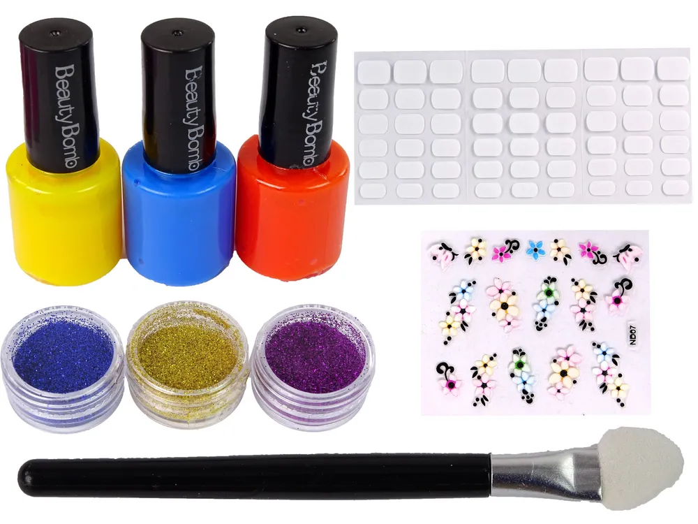 veliki set beauty bomb za lakiranje i ukrašavanje noktiju - slika 4