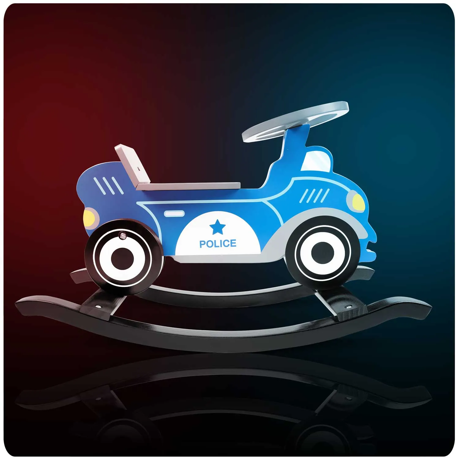 ricokids automobil za ljuljanje policija - slika 8