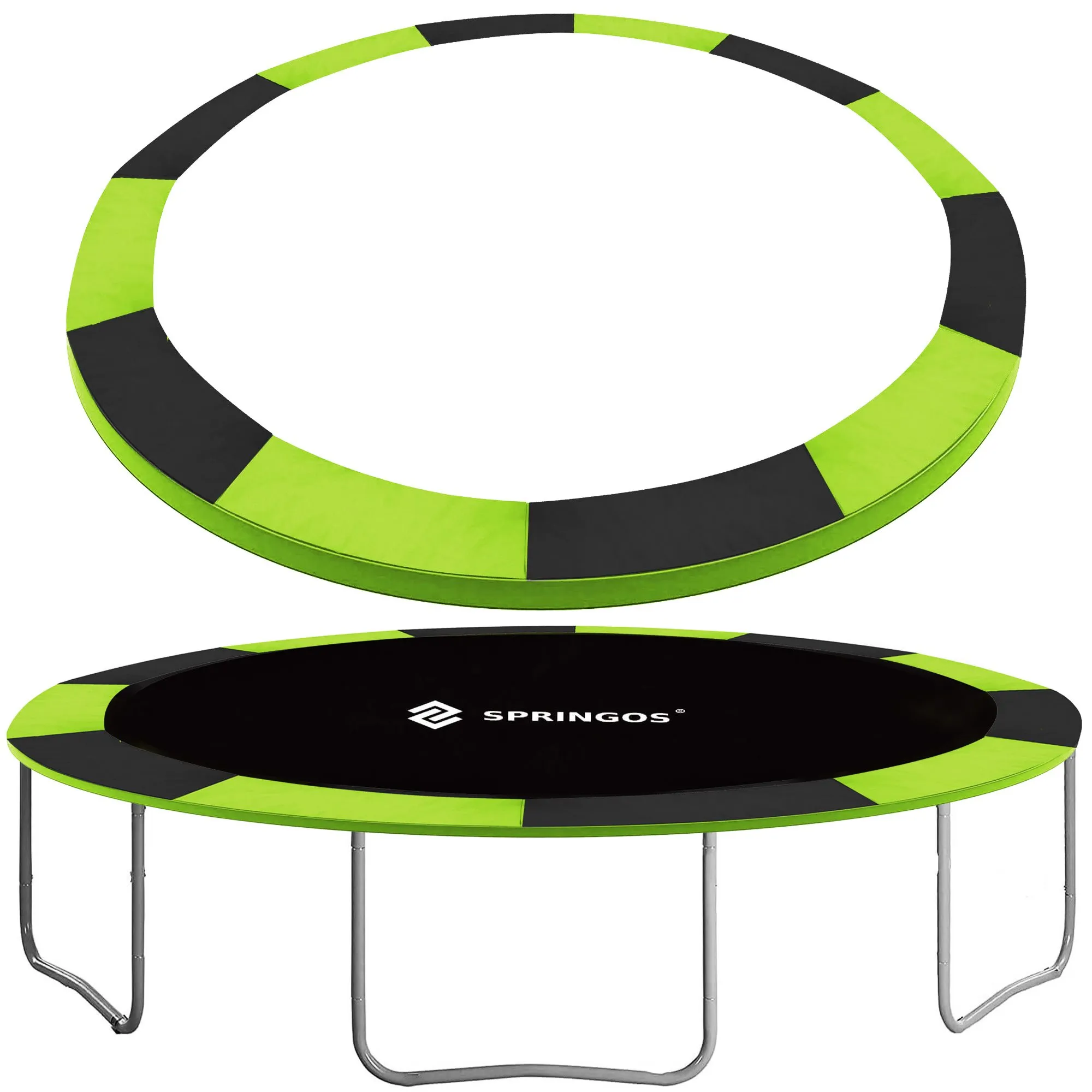 navlaka za trampolin crno-zelena 366cm - slika 8