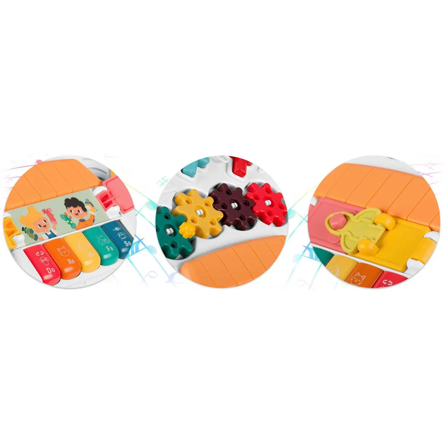 ricokids edukativni stol s glazbom i zvukom, plavi - slika 8