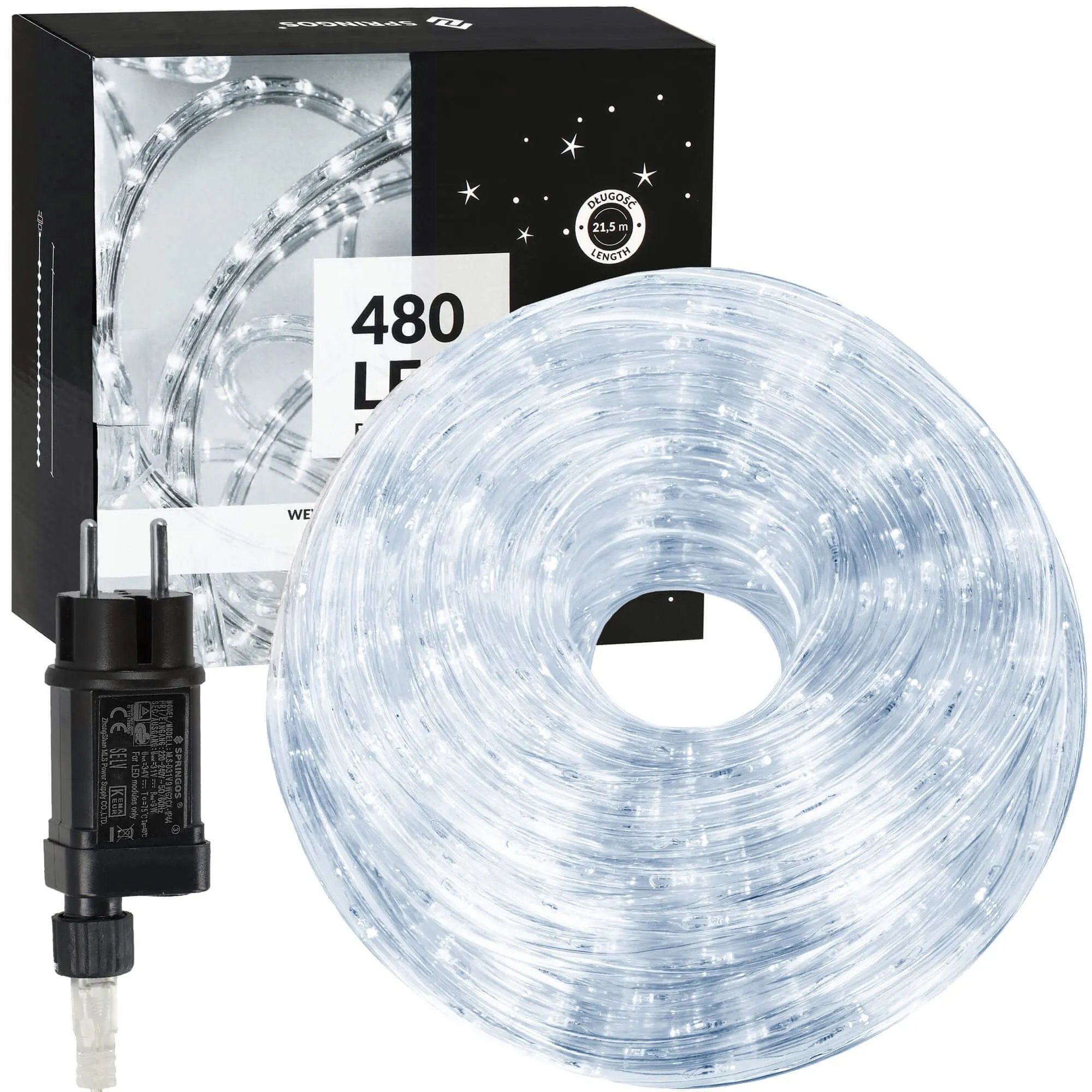 led svjetlosno crijevo 480 led hladno bijela - slika 12
