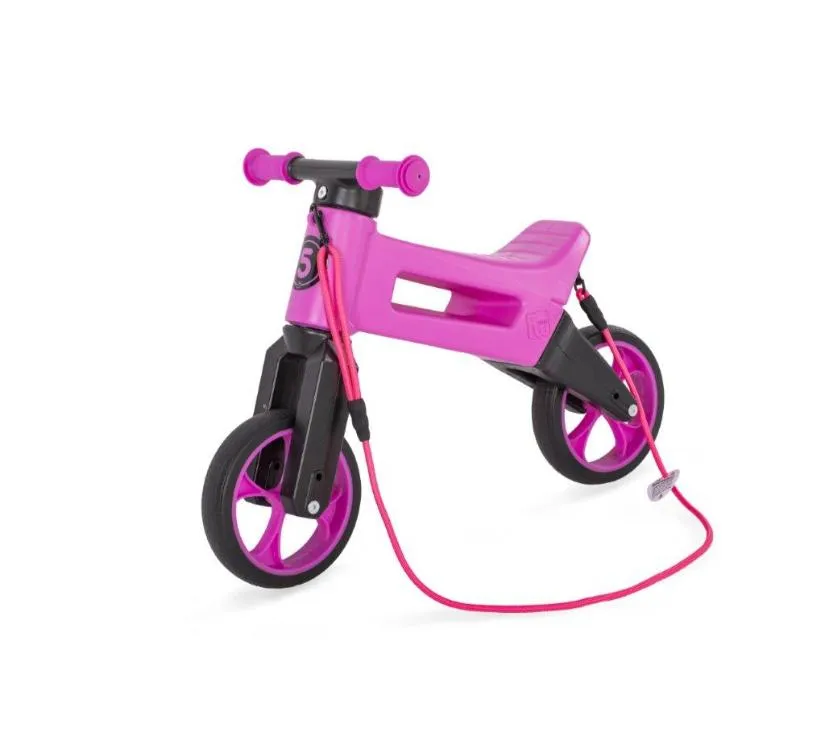 funny wheels tricikl super sport 2u1 neon roza - slika 4