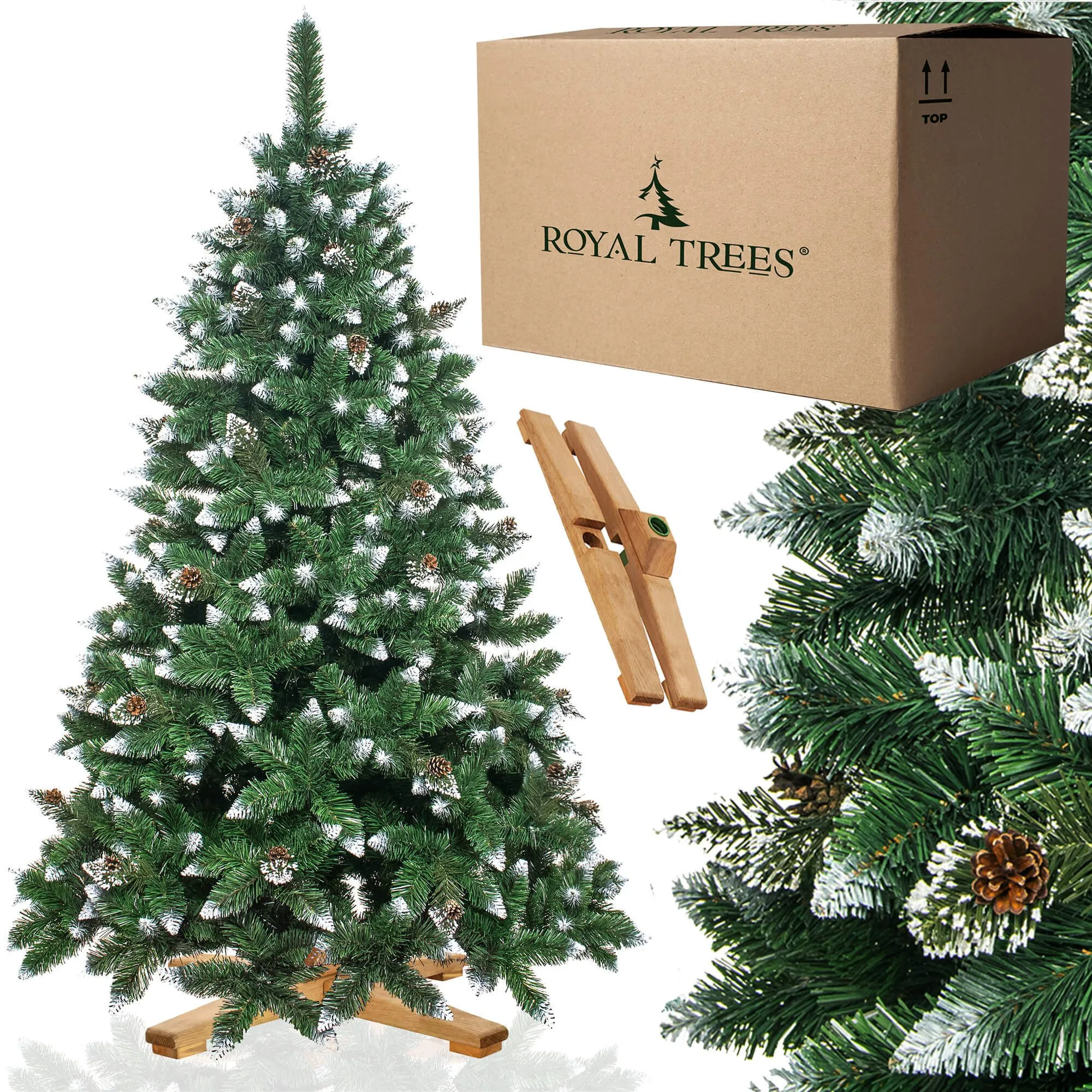 umjetno božićno drvce, premium dijamantni bor 220 cm - slika 6