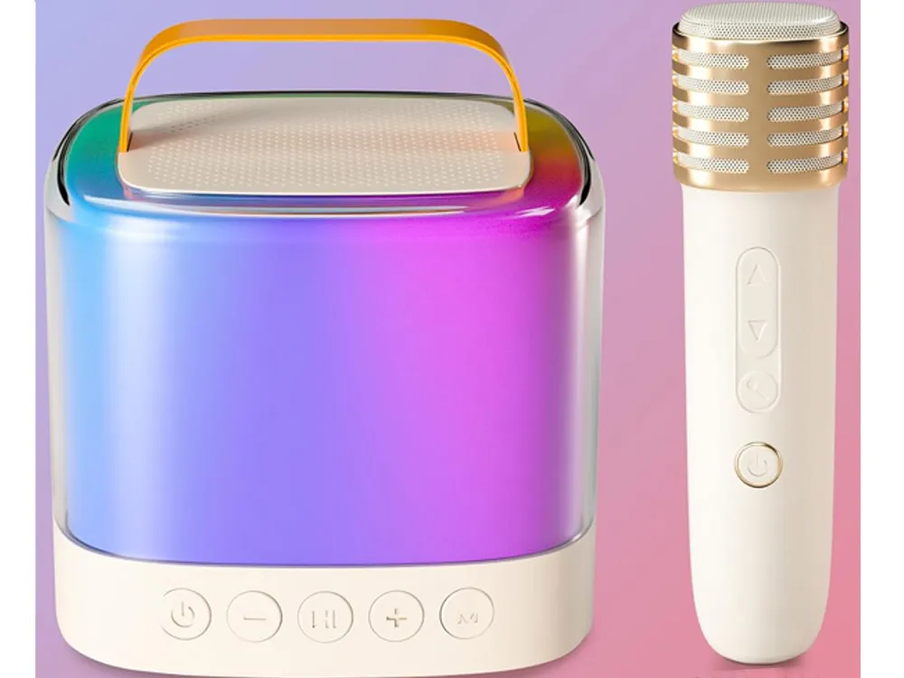 mikrofoni sa zvučnikom bežični + bluetooth + 2 mikrofona in0178 - slika 8