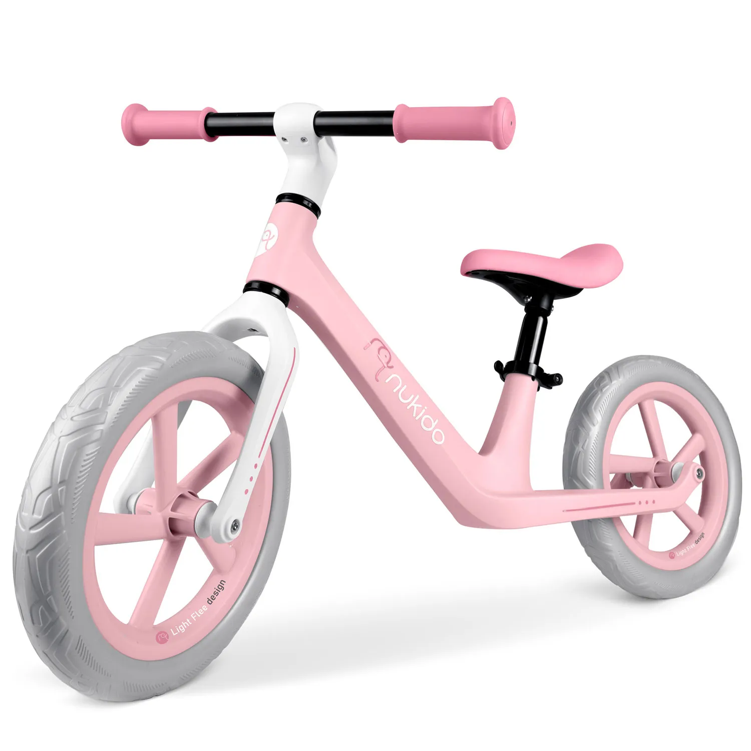nukido light flee bicikl bez pedala, rozi - slika 9