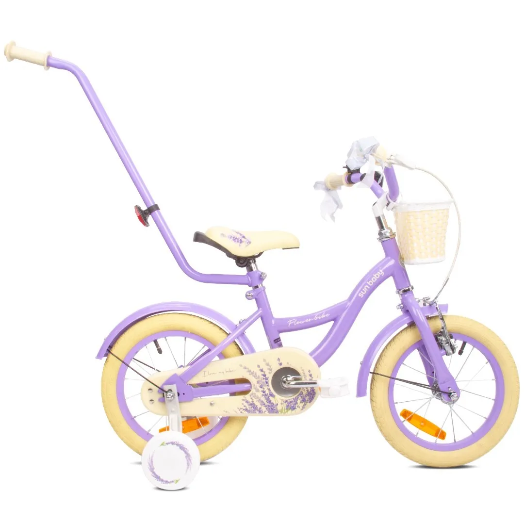 dječji bicikl guralica flower 14" - lavanda - slika 11