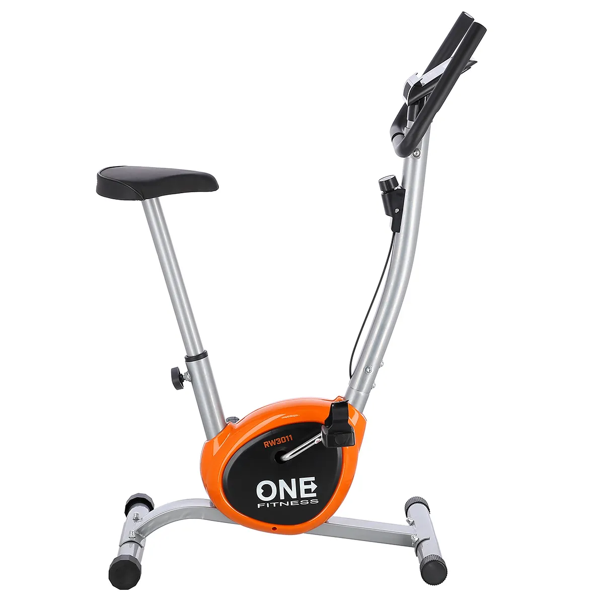 srebrno-narančasti trening bicikl one fitness - slika 6
