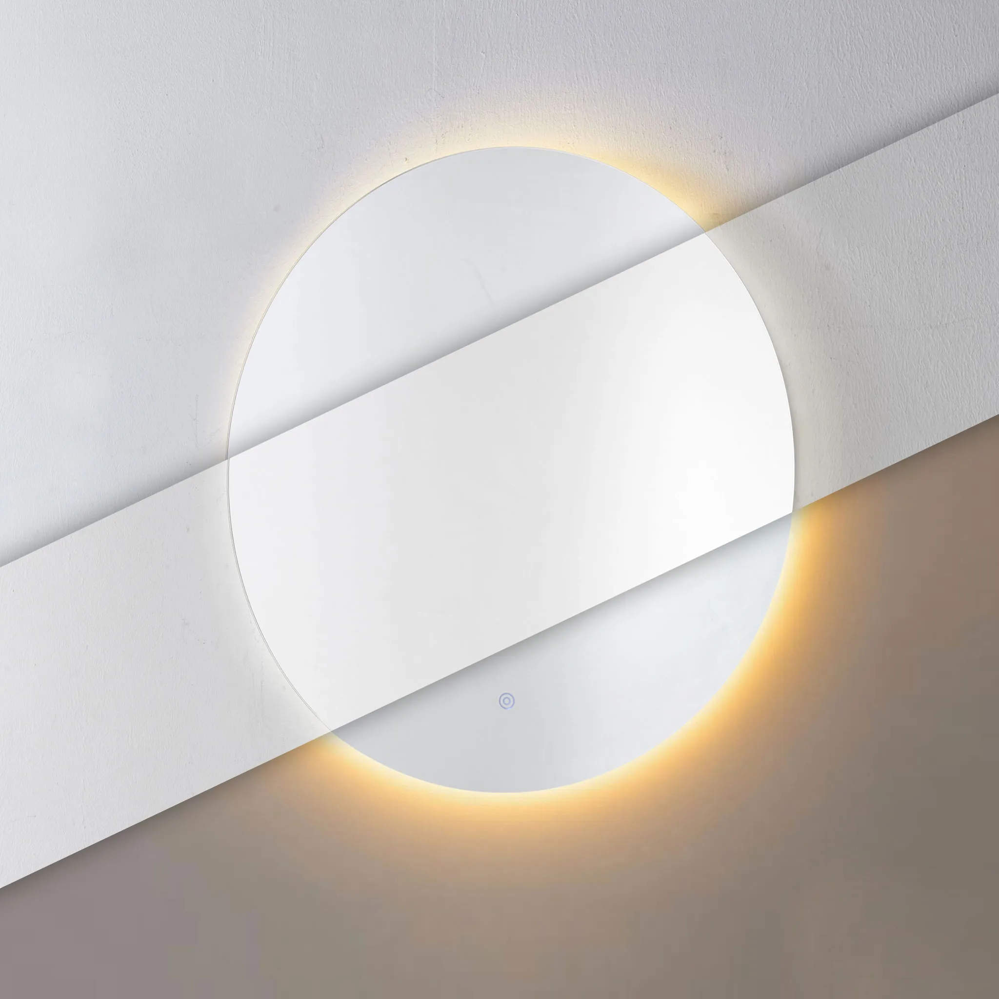 modernhome led kupaonsko ogledalo 80 cm – 3 boje svjetla, dodirni prekidač - slika 5