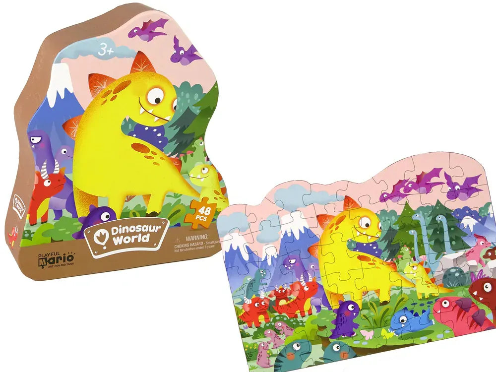 puzzle dinosaur i vulkan 48 dijelova - slika 2