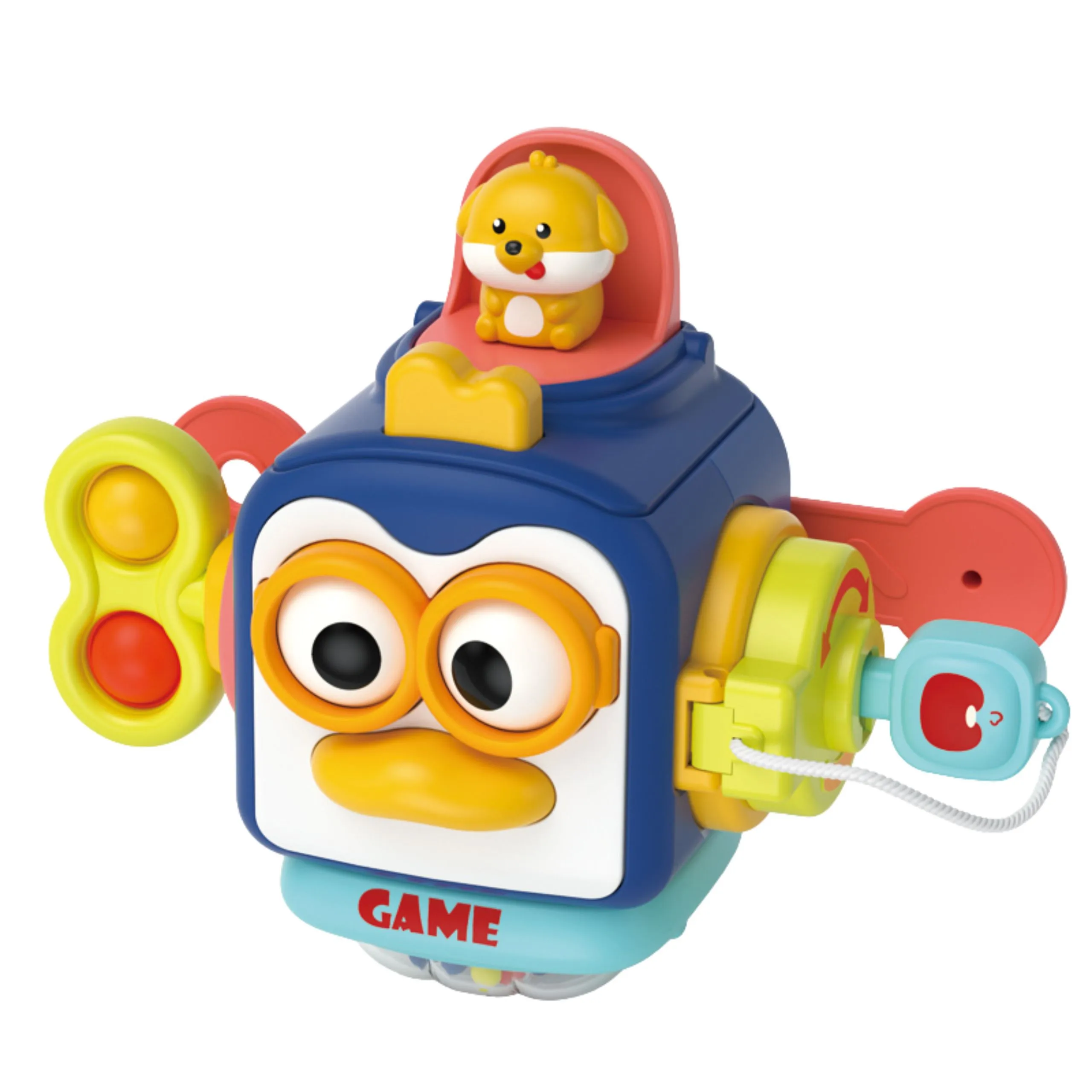 woopie pingvin montessori kocka s 6 funkcija - slika 8