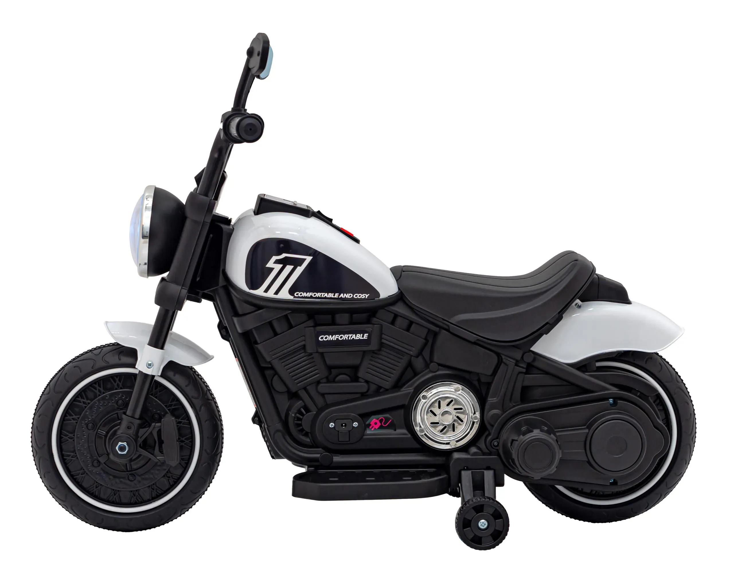 chopper, motor na akumulator, bijeli - slika 5