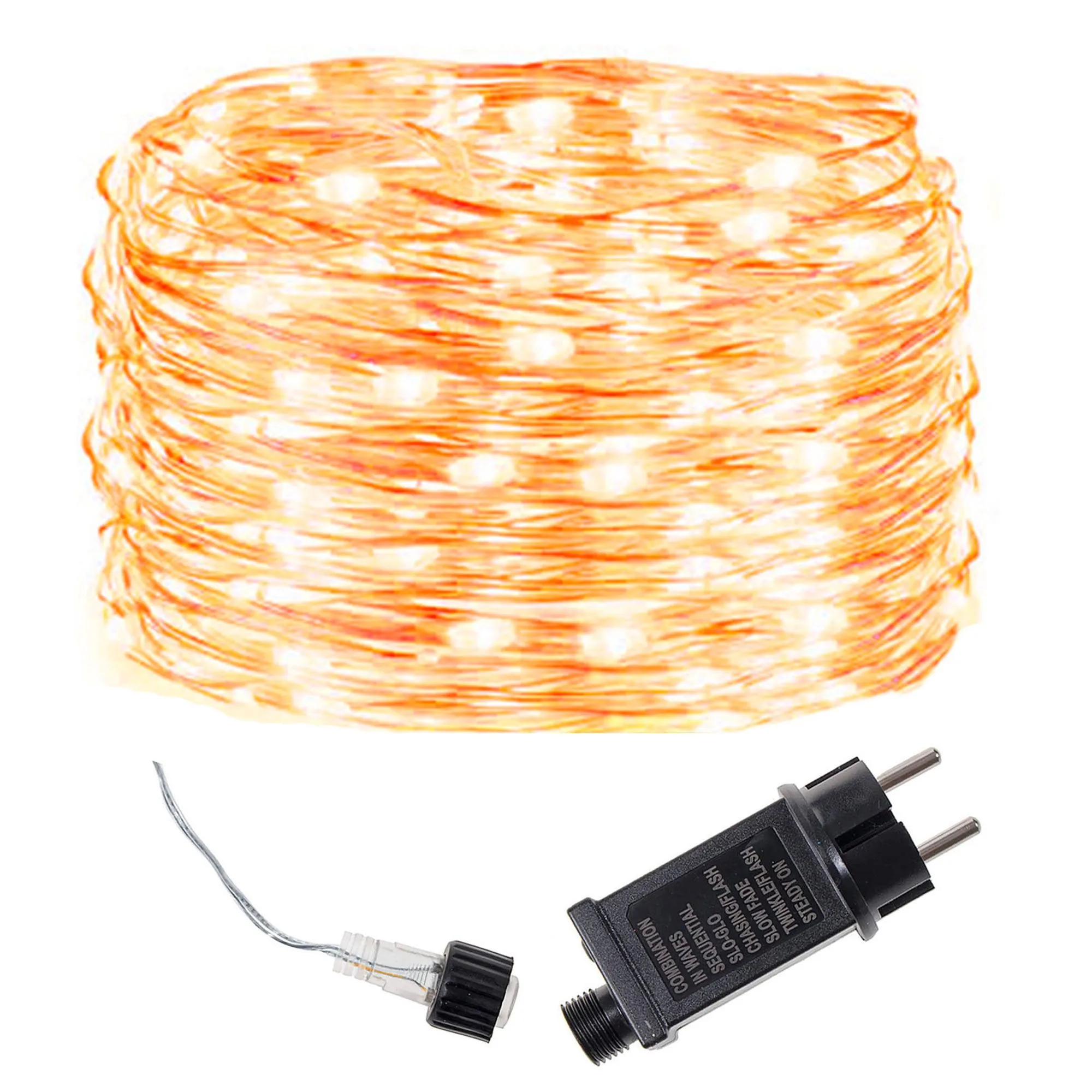 ukrasne lampice 300 led za bor, toplo bijela - slika 10