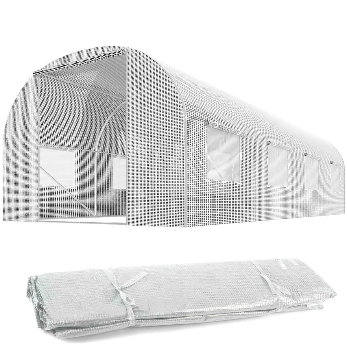 folija za vrtni tunel 3x4,5 m (13,5 m2) bijeli plonos - slika 2