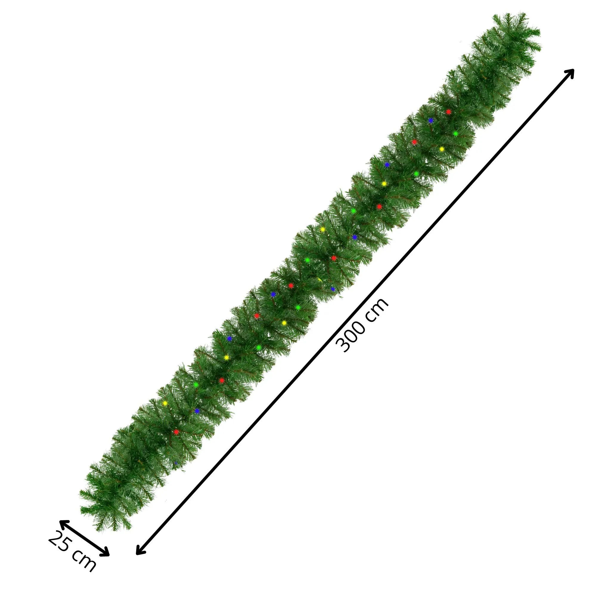 springos svjetleća girlanda 300 cm, zelena - slika 10