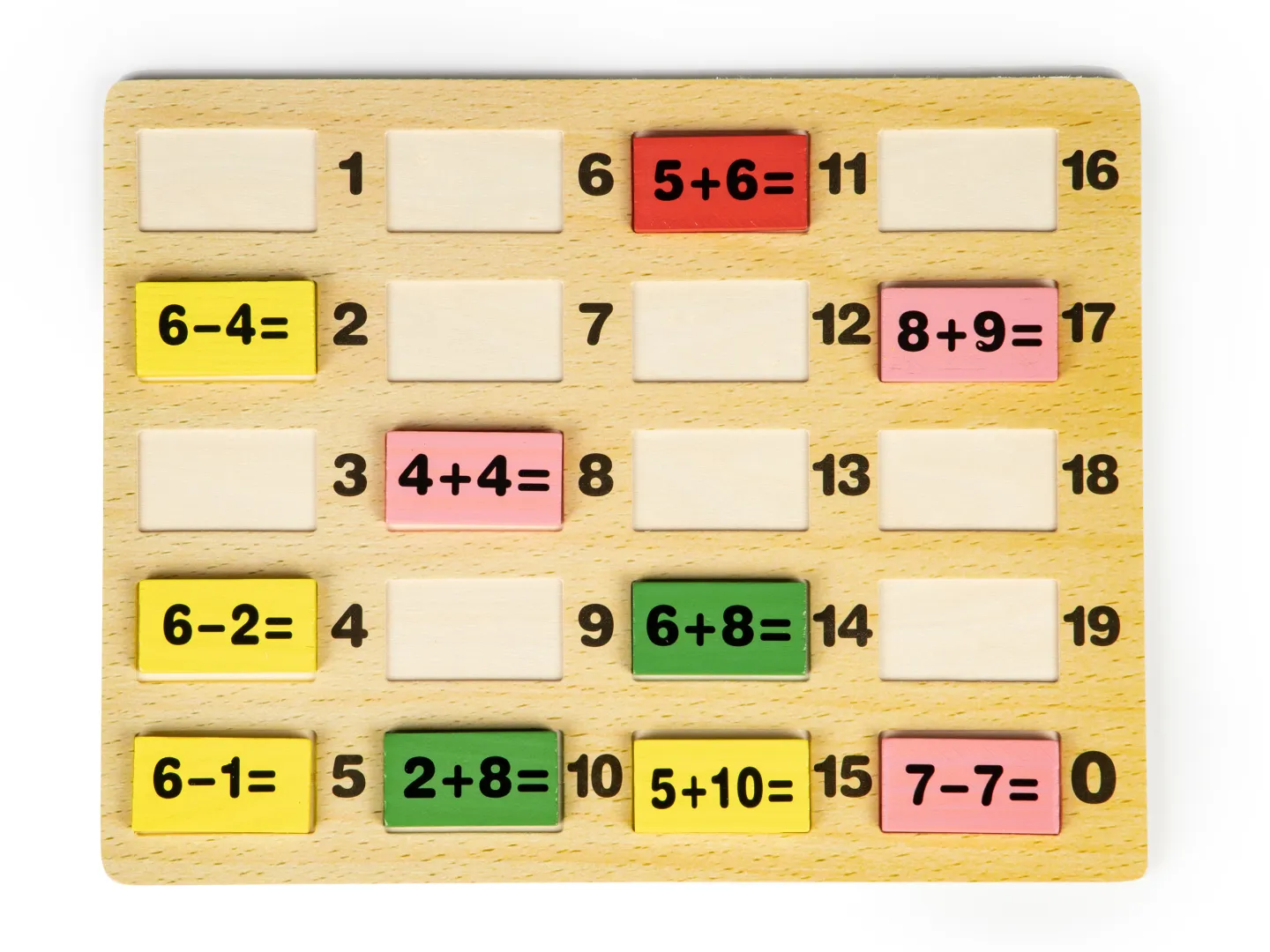ecotoys drvene kocke matematičke operacije - slika 5