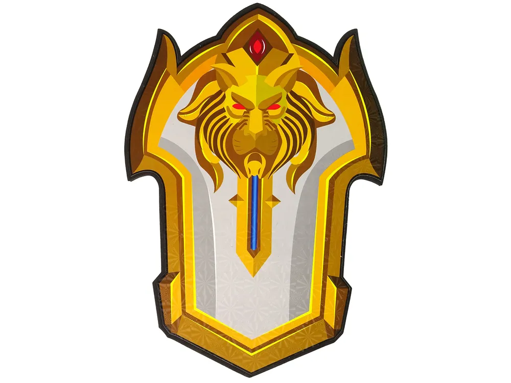 komplet warrior sa štitom i mačem od eva pjene - žuti - slika 4
