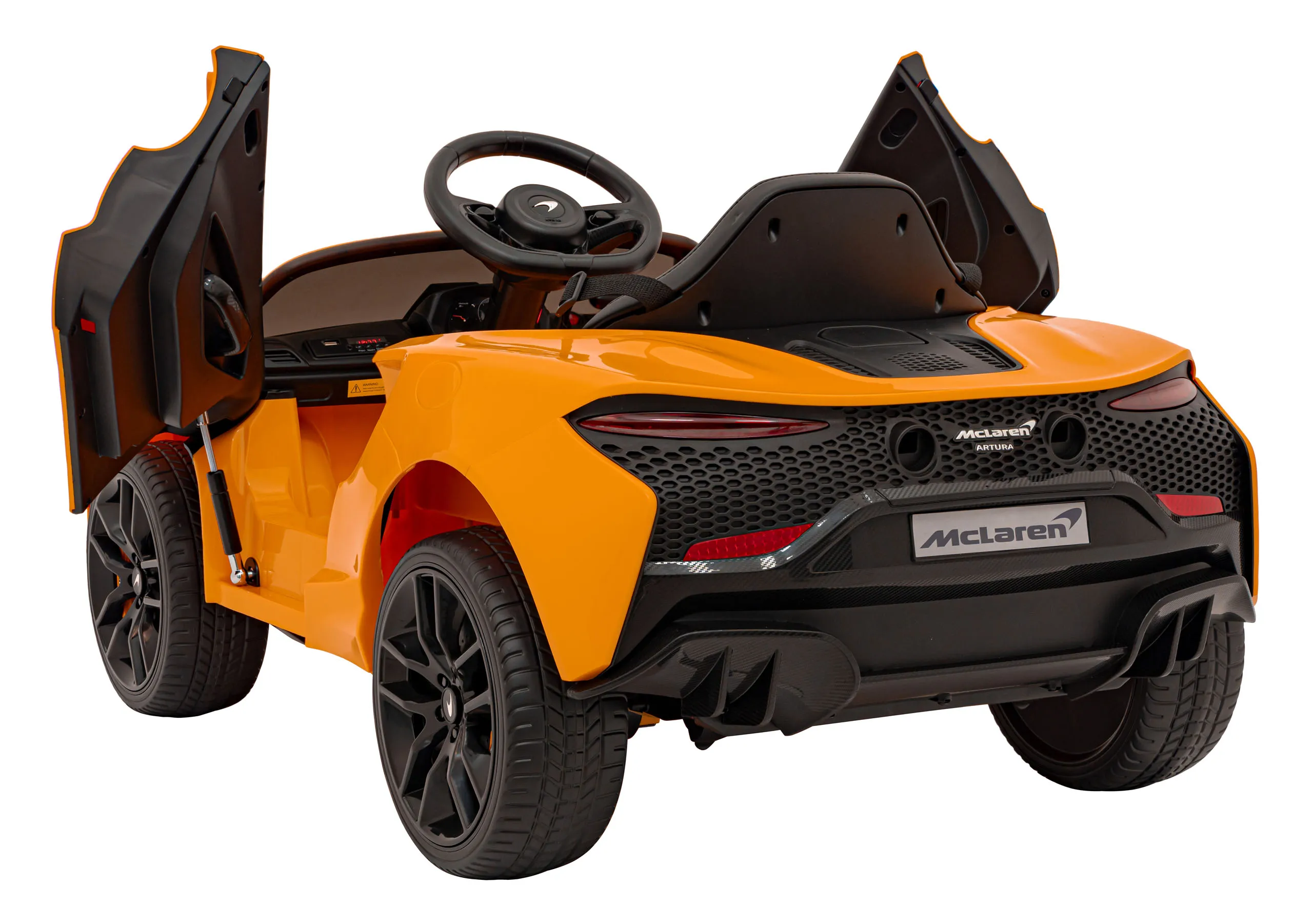 mclaren artura, auto na akumulator, narančasti - slika 5