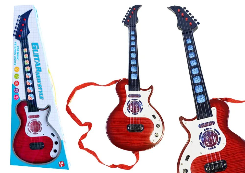 Dječja električna gitara s efektima crvena - Pribislavec