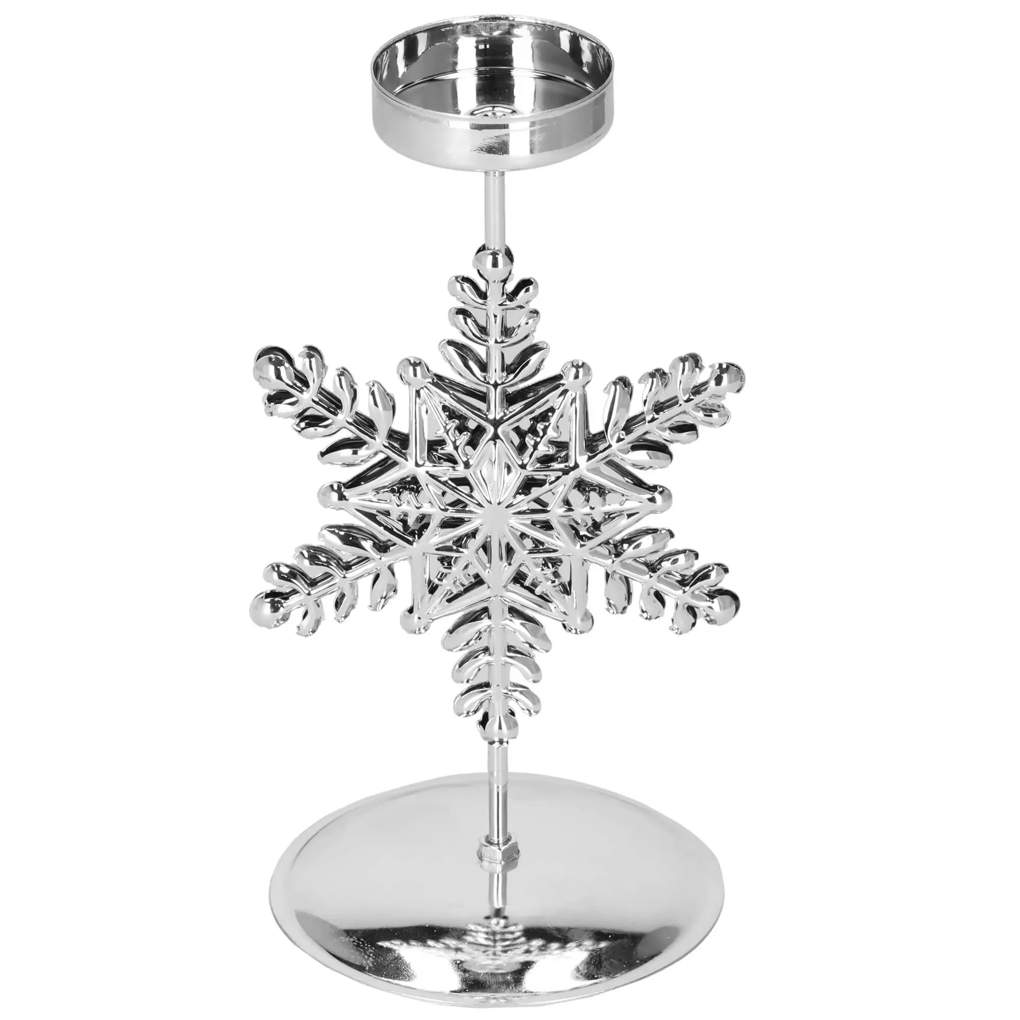 svijećnjak – 17 × 9 × 8,2 cm, pahuljica - slika 2