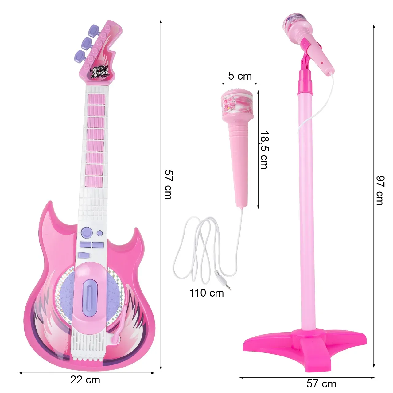 gitara sa mikrofonom na stalku - slika 2