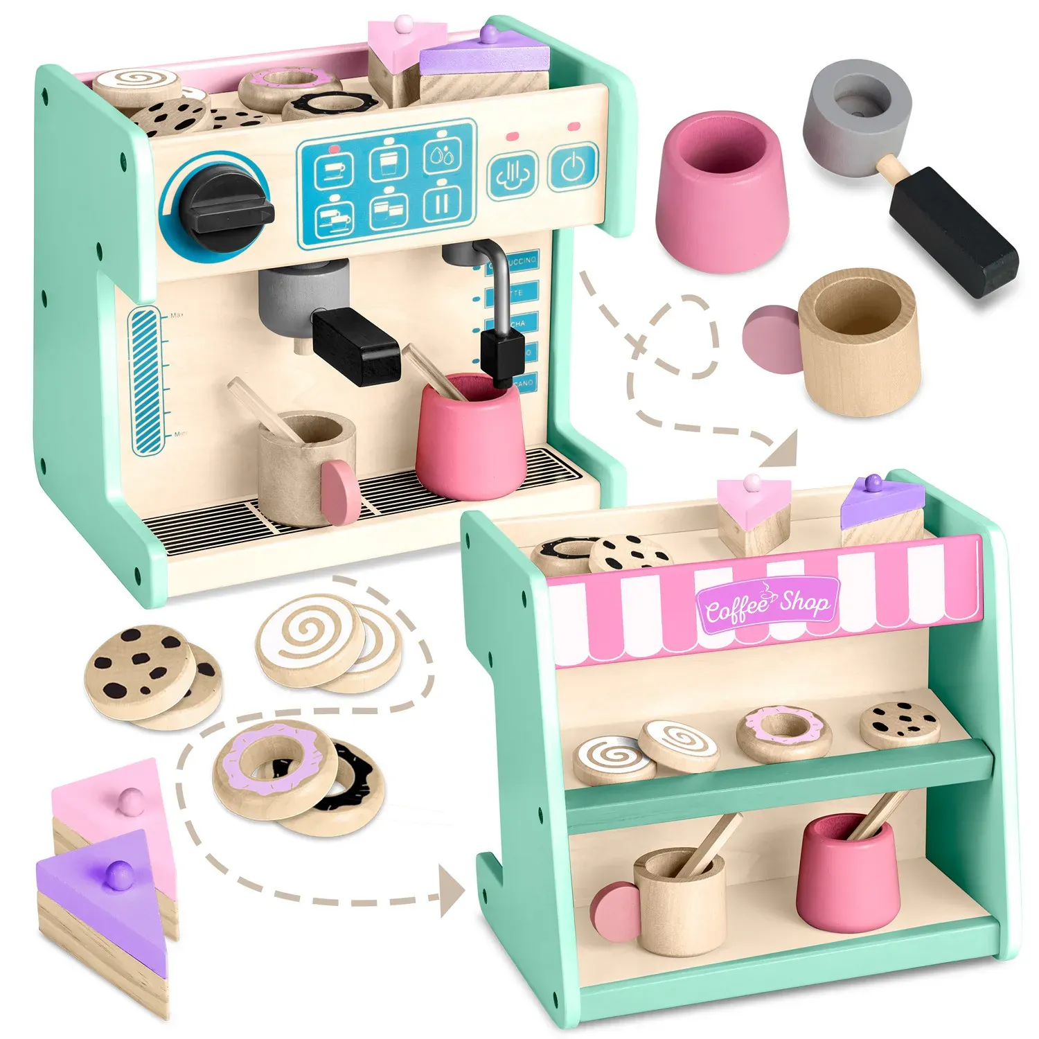 ricokids 785100 mint slatkiši s aparatom za kavu - slika 2