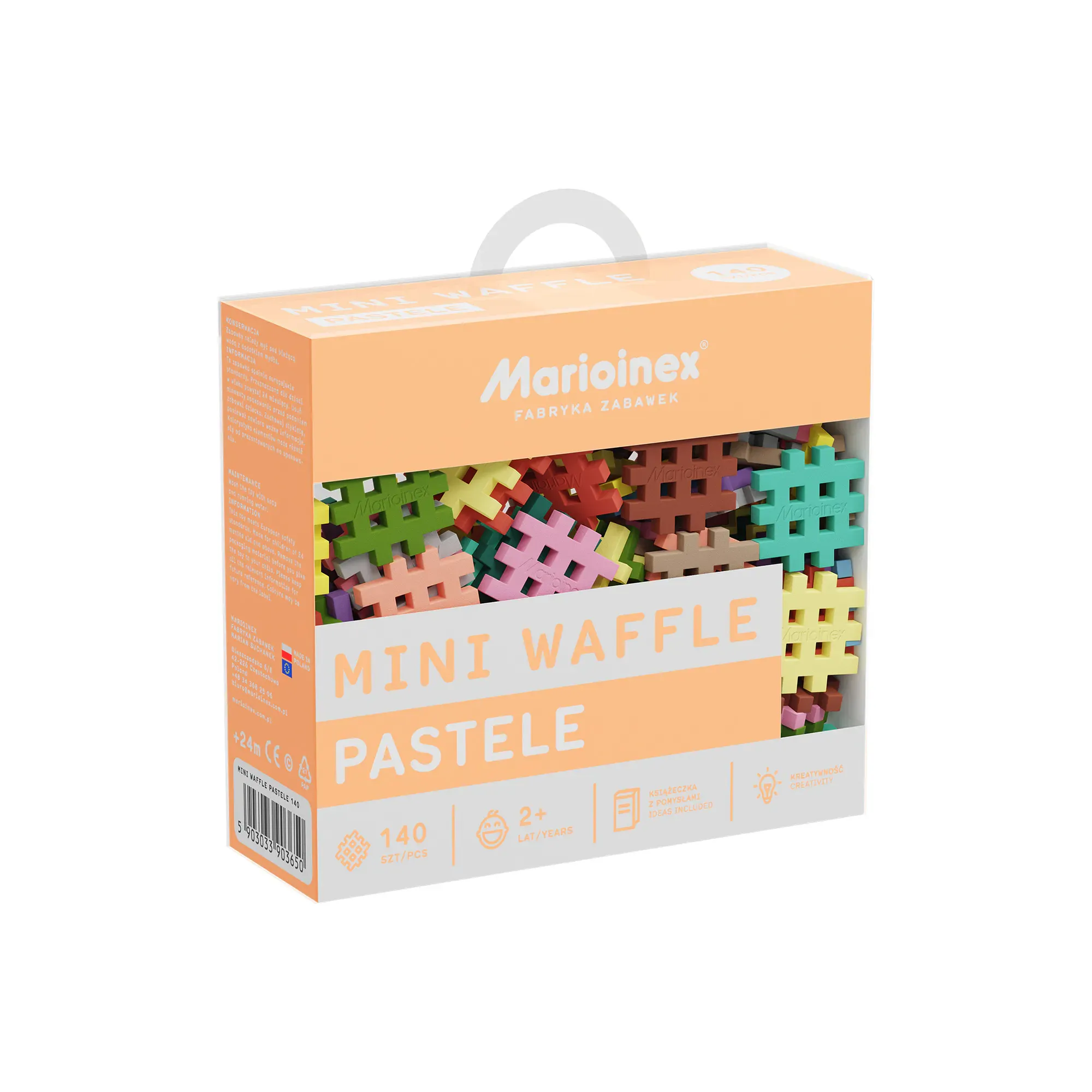 marioinex set mini waffle kockica pastelne 140kom. - slika 2