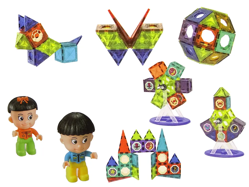 magnetne kocke 3d vrtuljak 71 elemenata - slika 3