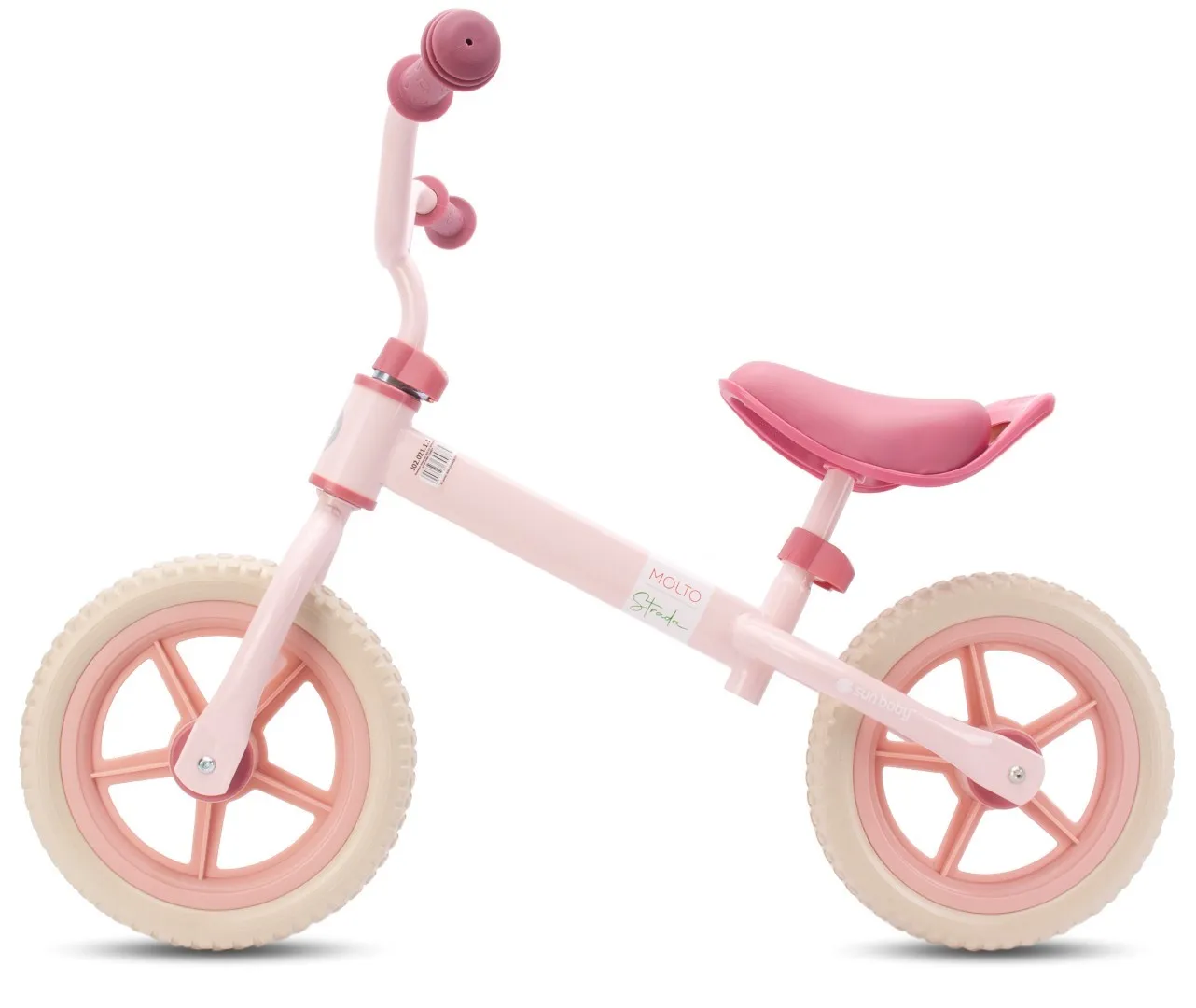 dječji bicikl bez pedala strada baby rozi 12" - slika 8