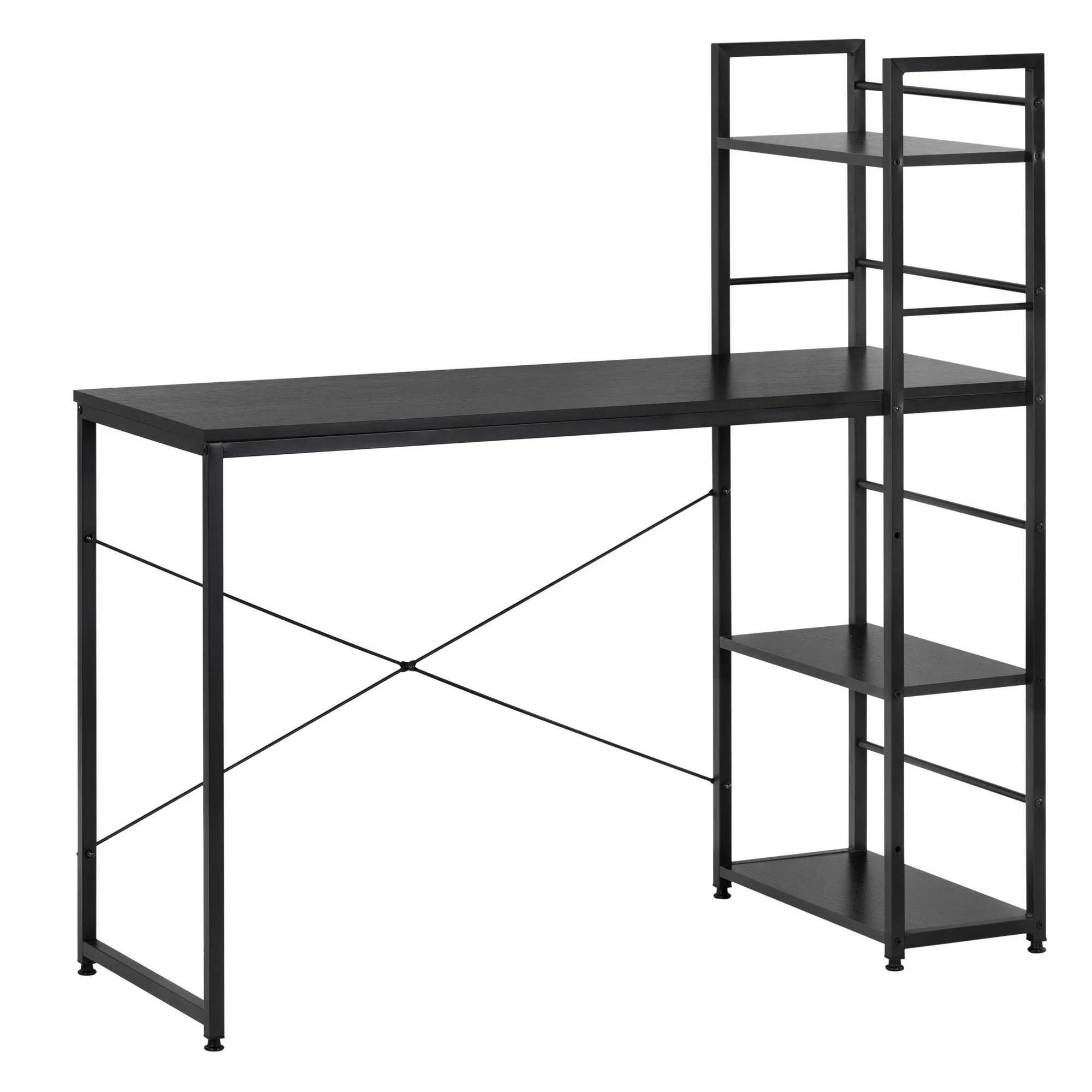 radni stol 120 x 64 x 120 cm crni - slika 3