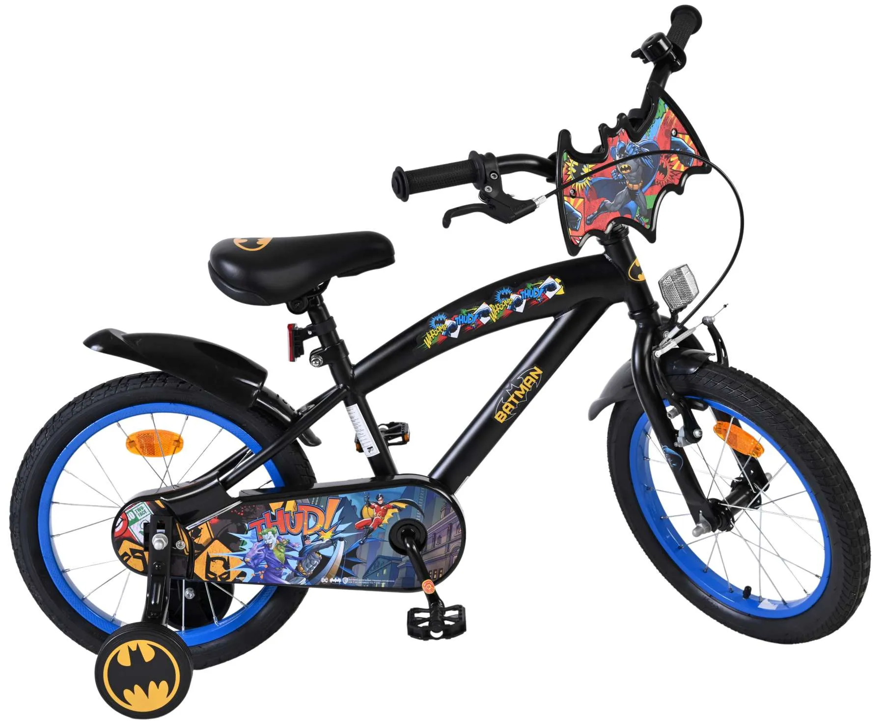 batman dječji bicikl za dječake - 16"- crni - slika 11