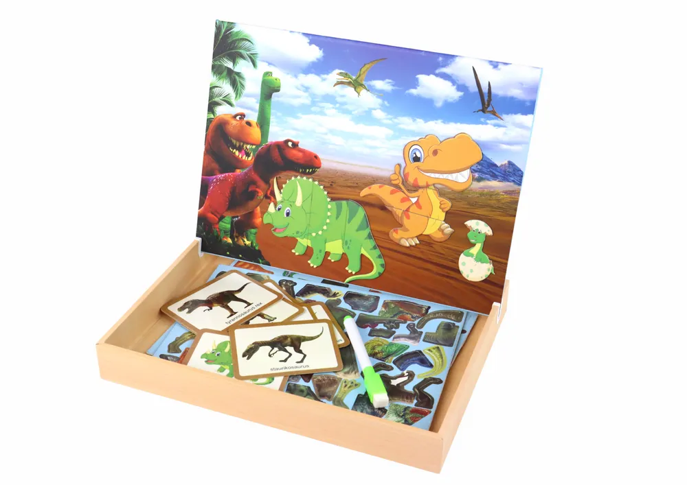 set edukativnih magnetskih slagalica s dinosaurima - slika 4