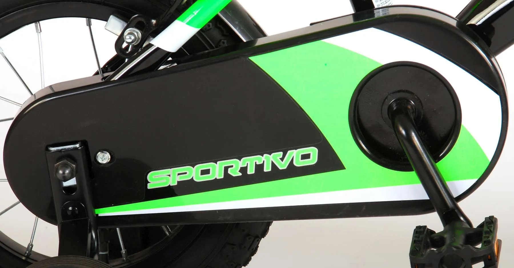 volare sportivo dječji bicikl 12" s dvije ručne kočnice crno-zeleni - slika 7