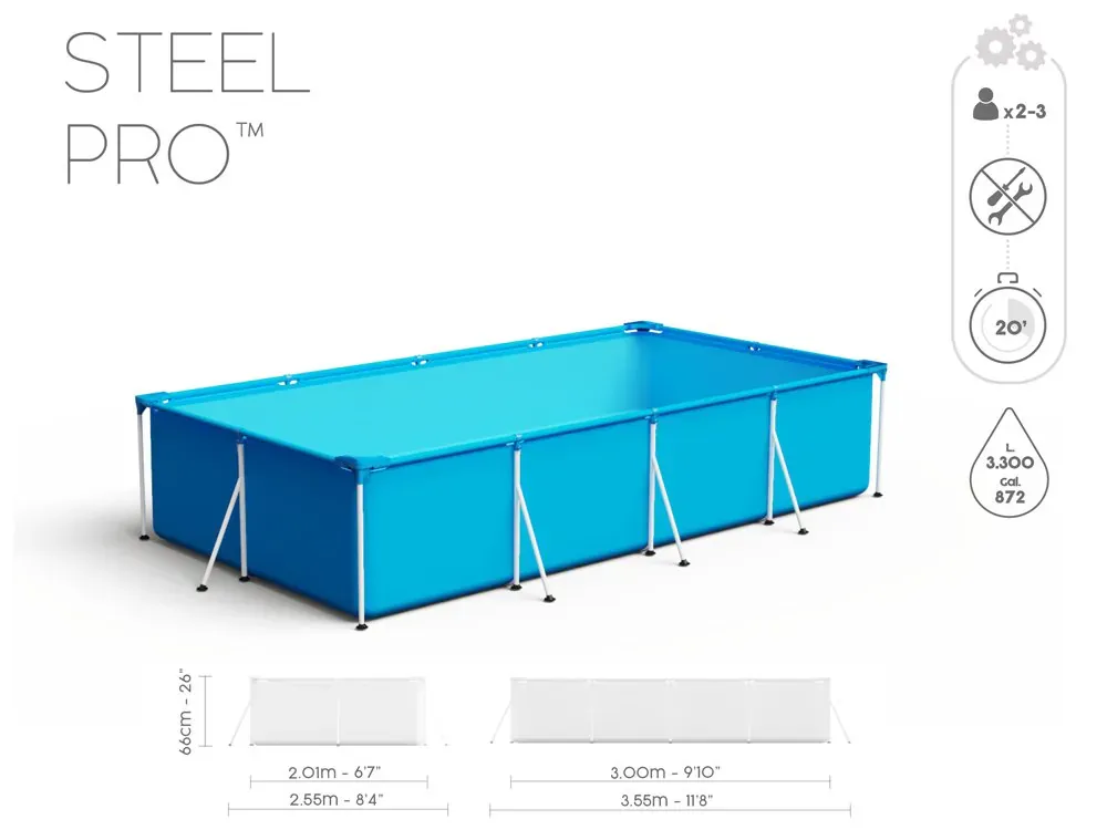 bestway bazen 56411 - 300x201x66cm - 3,300l - slika 7