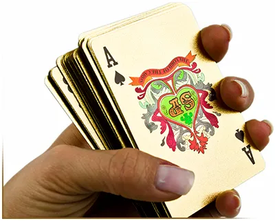 ekskluzivni zlatni špil karata za poker u kutiji - slika 5